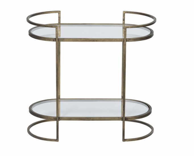 CAPITAL SIDETABLE METAAL ANTIQUE BRASS - alleen afhalen mogelijk Bijzettafel BePureHome