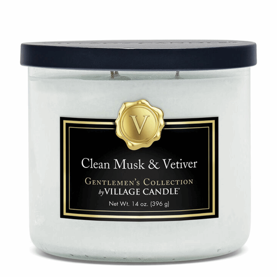 Clean Musk & Vetiver Gentleman Geurkaars Geurkaars Village Candle