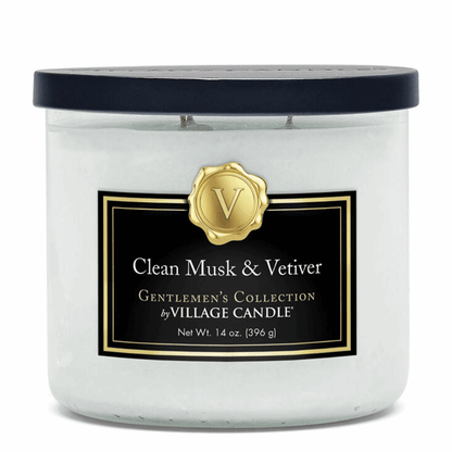 Clean Musk & Vetiver Gentleman Geurkaars Geurkaars Village Candle