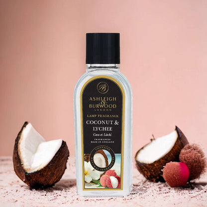 Coconut & Lychee Geurlampolie 250 ml Geurolie Ashleigh & Burwood