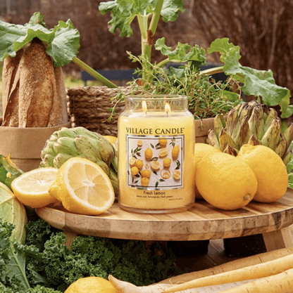 Fresh Lemon Geurkaars L Geurkaars Village Candle