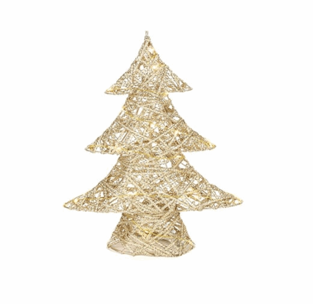 Kerstboom LED timer Leonie S goud-L8B28,5H35CM Kerst Countryfield