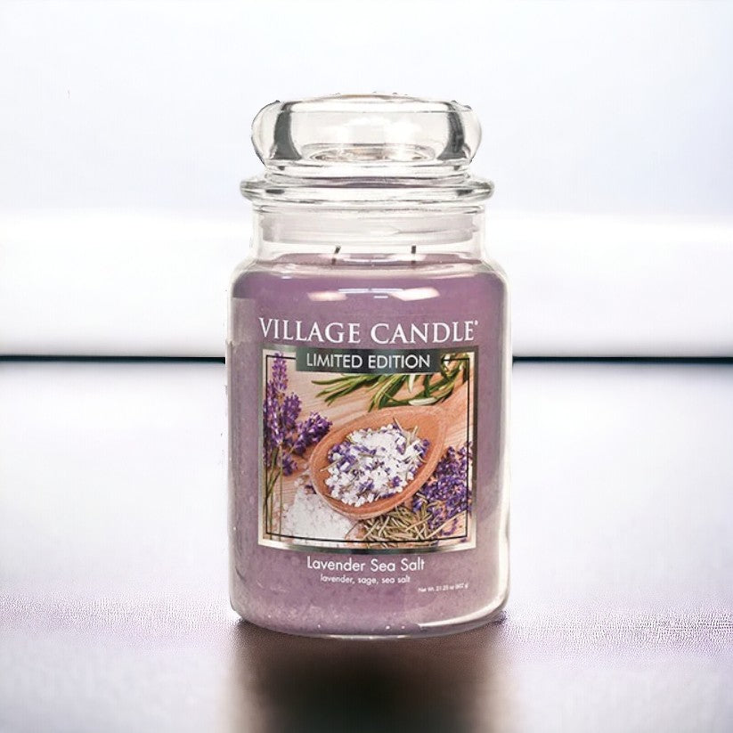 Lavender Sea Salt Geurkaars L Geurkaars Village Candle