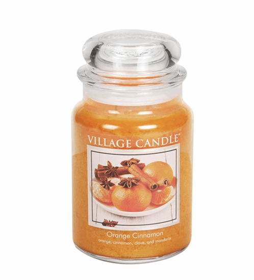 Orange Cinnamon Geurkaars L-L10B10H15CM Geurkaars Village Candle