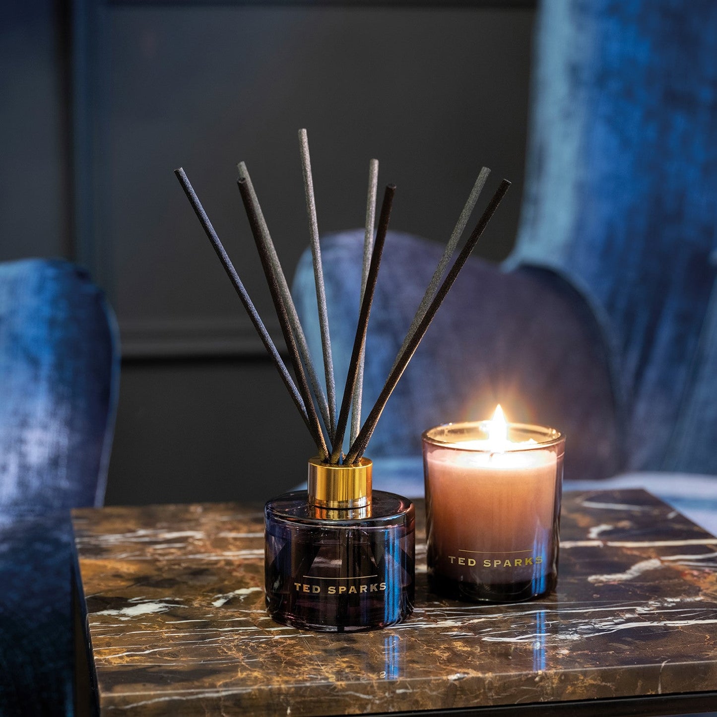 TED SPARKS - Candle & Diffuser Gift Set - Bamboo & Peony Giftset Ted Sparks