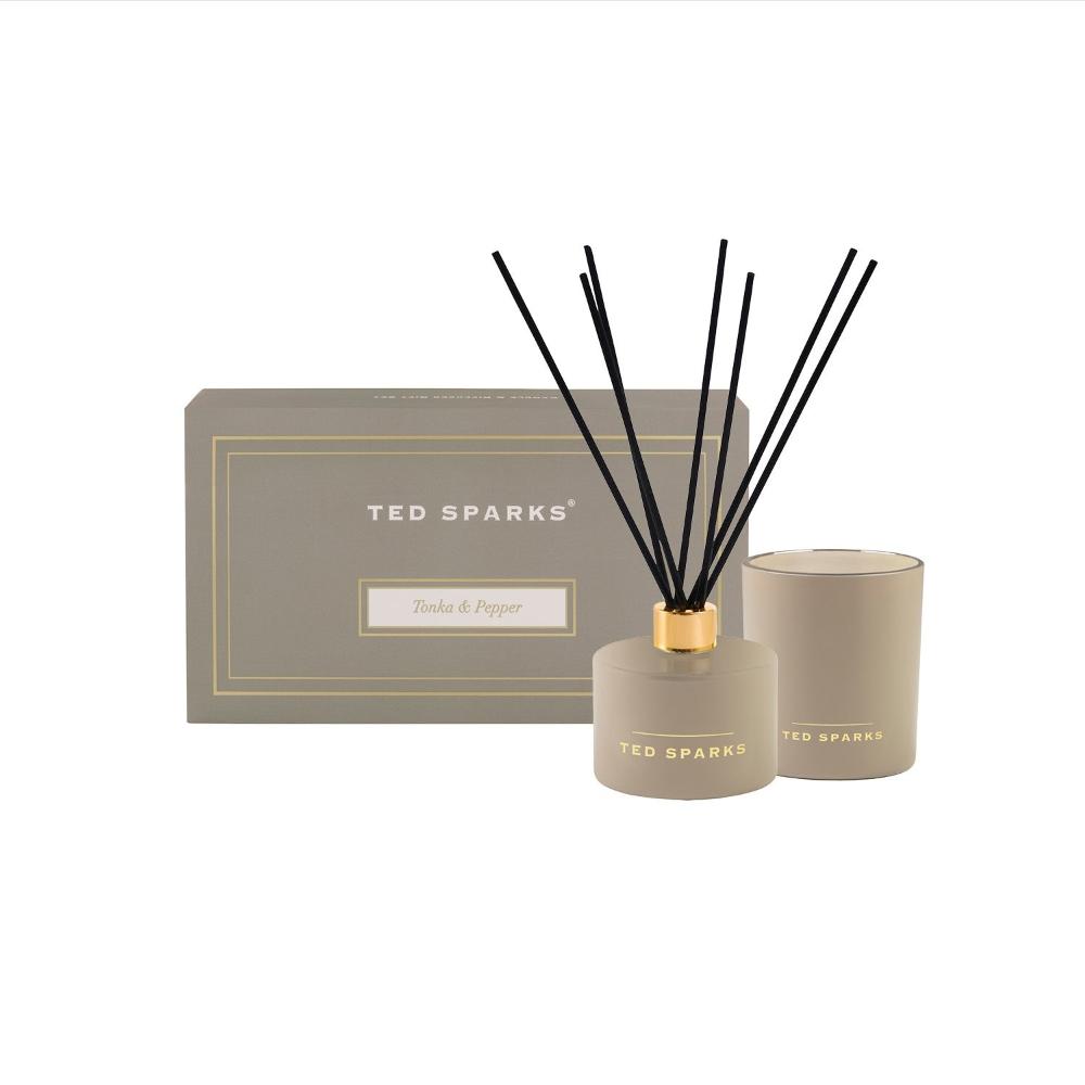 TED SPARKS - Candle & Diffuser Gift Set M - Tonka & Pepper Giftset Ted Sparks