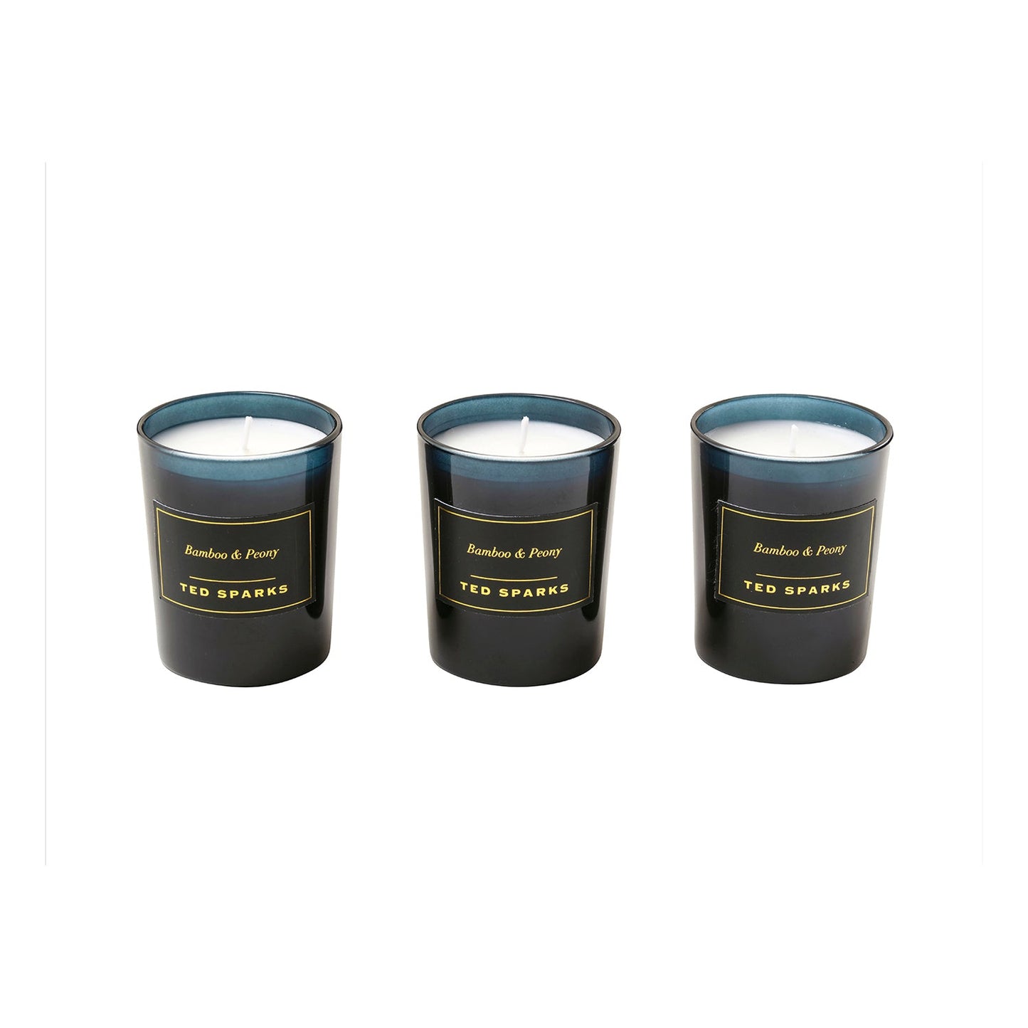 TED SPARKS Mini Candle Gift Set Bamboo & Peony Geurkaars Ted Sparks