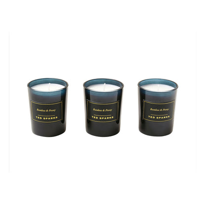 TED SPARKS Mini Candle Gift Set Bamboo & Peony Geurkaars Ted Sparks