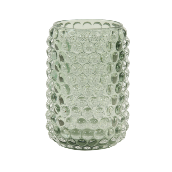 Theelicht Ø9x12,5 cm PALET glas grijs-groen Waxinelichthouder Light & Living