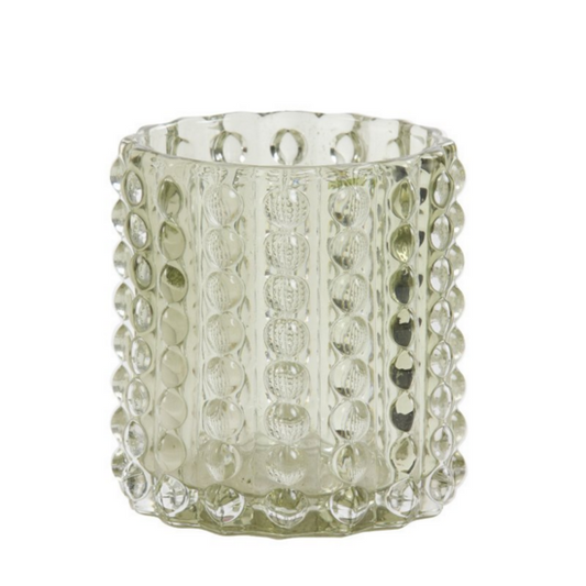 Theelicht Ø9x9,5 cm BABLY glas licht groen Waxinelichthouder Light & Living