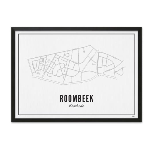 Wijck Prent Enschede Roombeek A3 - 30 x 40 cm Prent Wijck