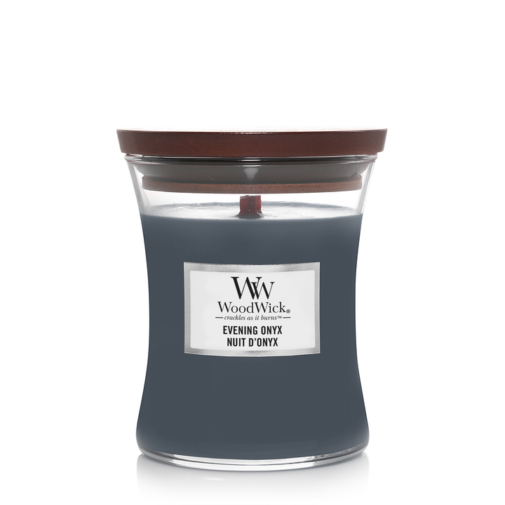 WW Evening Onyx Medium Candle Pre Order Geurkaars WoodWick