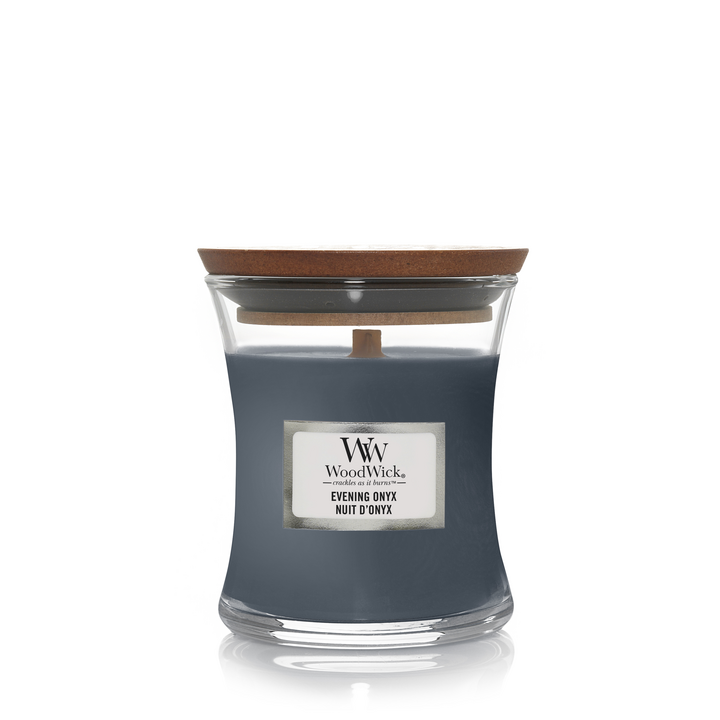 WW Evening Onyx Mini Candle Geurkaars WoodWick