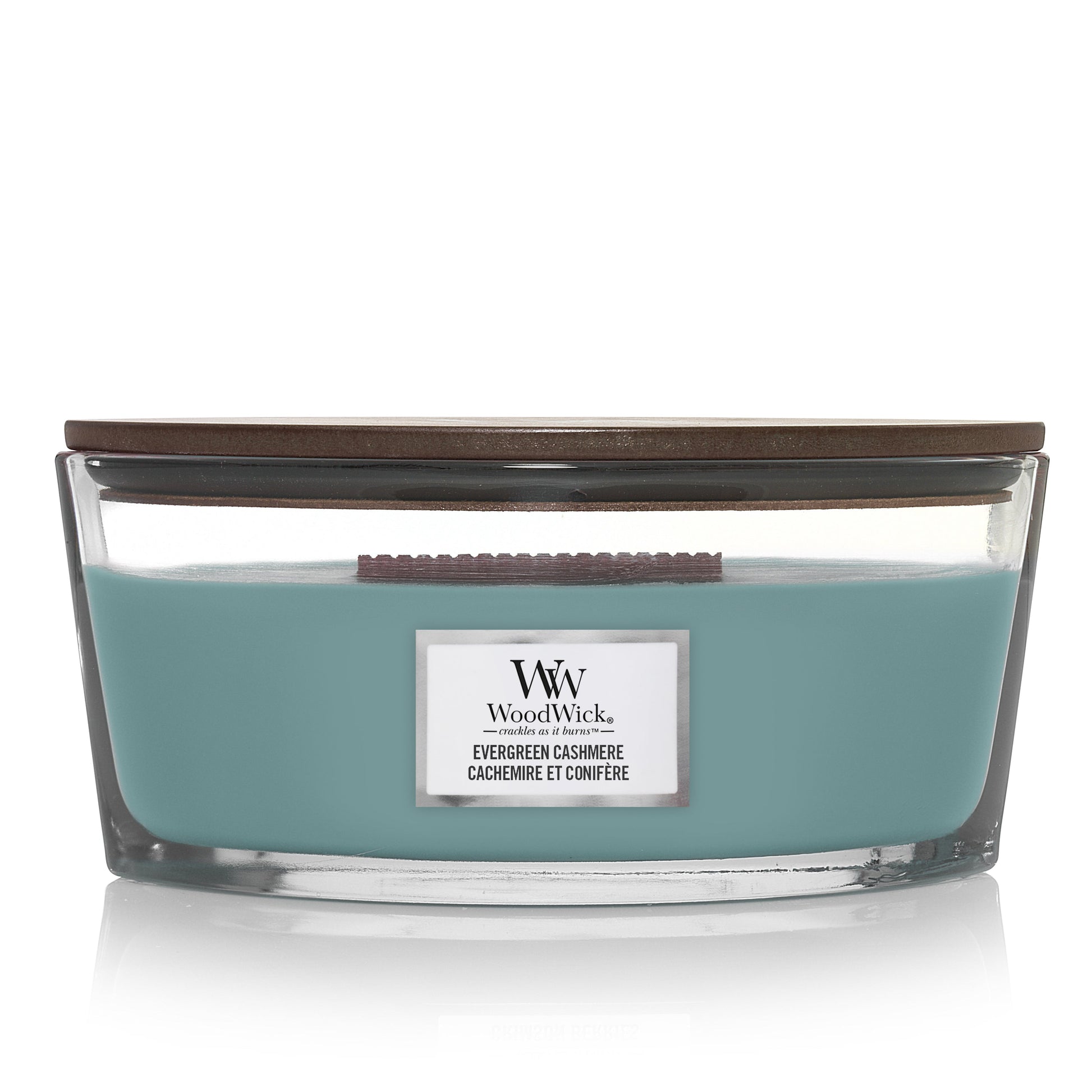 WW Evergreen Cashmere Ellipse Candle Geurkaars WoodWick