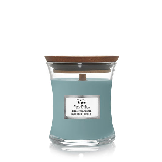 WW Evergreen Cashmere Mini Candle Geurkaars WoodWick