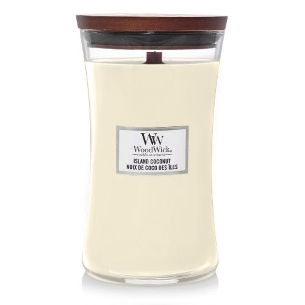 WW Island Coconut Large Candle Geurkaars WoodWick