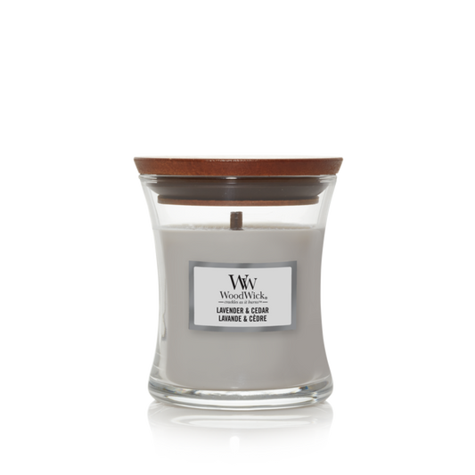 WW Lavender & Cedar Mini Candle Geurkaars WoodWick