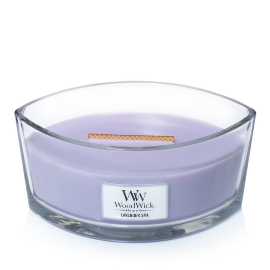 WW Lavender Spa Ellipse Candle Geurkaars WoodWick