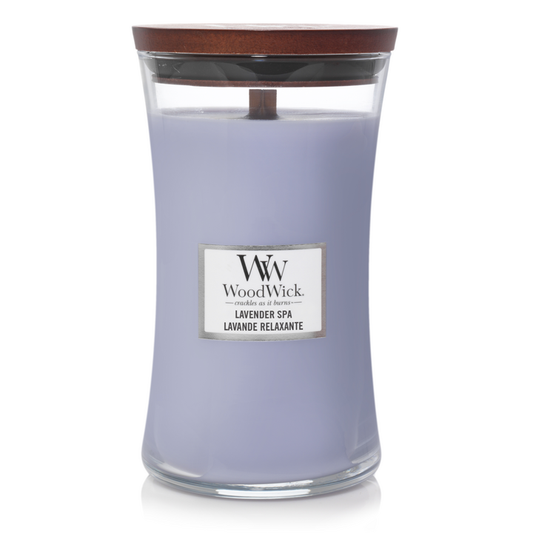 WW Lavender Spa Large Candle Geurkaars WoodWick