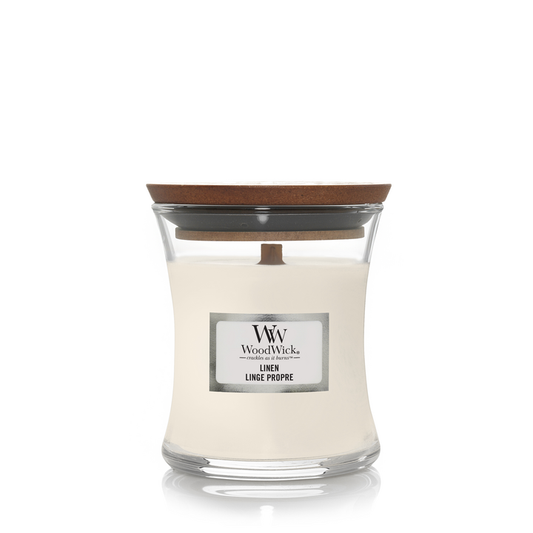 WW Linen Mini Candle Geurkaars WoodWick