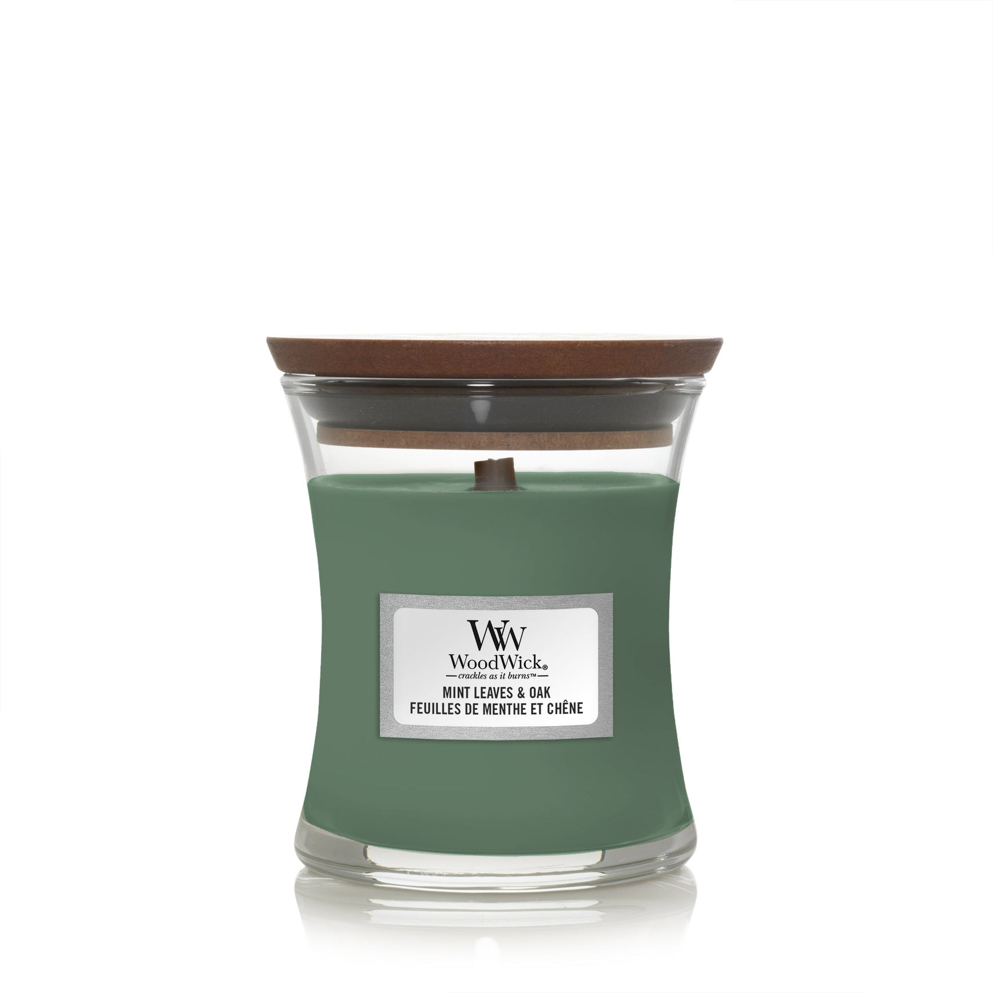 WW Mint Leaves & Oak Mini Candle Geurkaars WoodWick