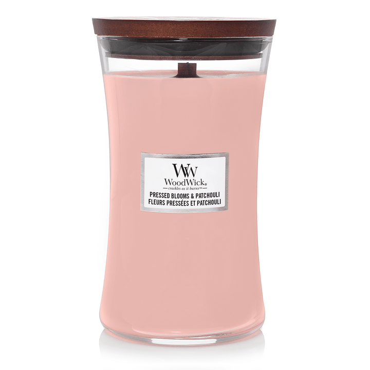 WW Pressed Blooms & Patchouli Large Candle Geurkaars WoodWick