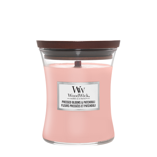 WW Pressed Blooms & Patchouli Medium Candle Geurkaars WoodWick