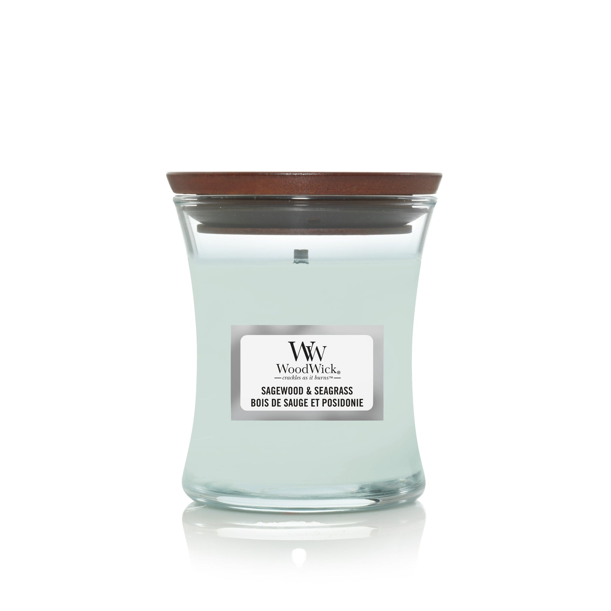 WW Sagewood & Seagrass Mini Candle Geurkaars WoodWick