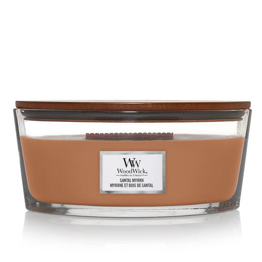 WW Santal Myrrh Ellipse Candle Geurkaars WoodWick