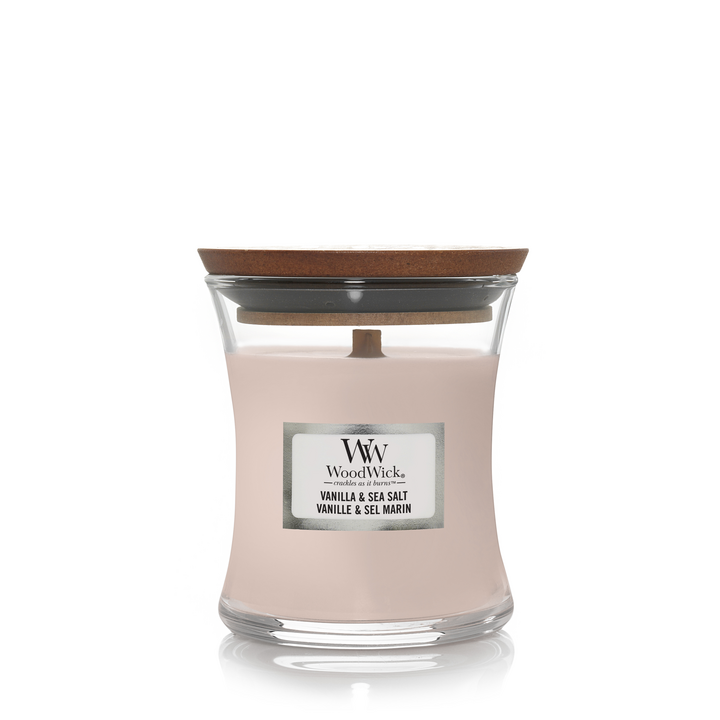 WW Vanilla & Sea Salt Mini Candle Geurkaars WoodWick