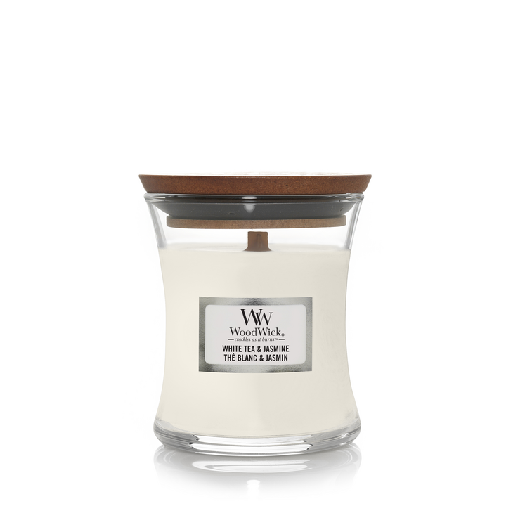 WW White Tea & Jasmine Mini Candle Geurkaars WoodWick